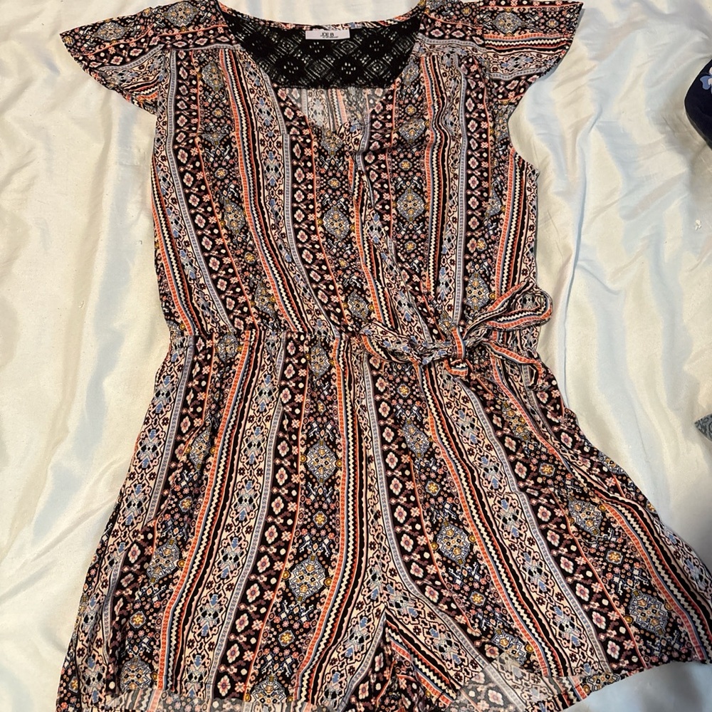 Joe B Multicolor Patterned Jumpsuit